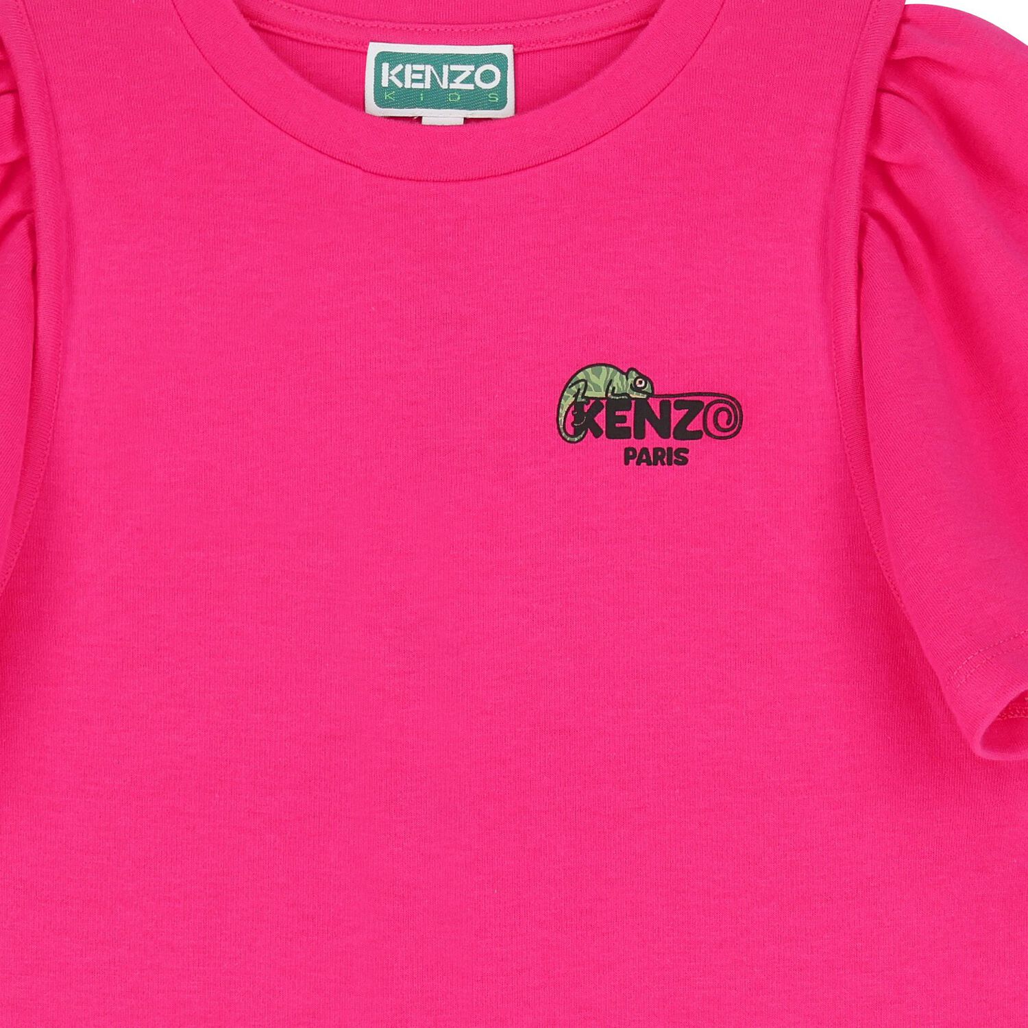 Girls Pink Logo Dress, 1, hi-res