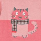 Younger Girls Pink Knitted Dress, 1, hi-res