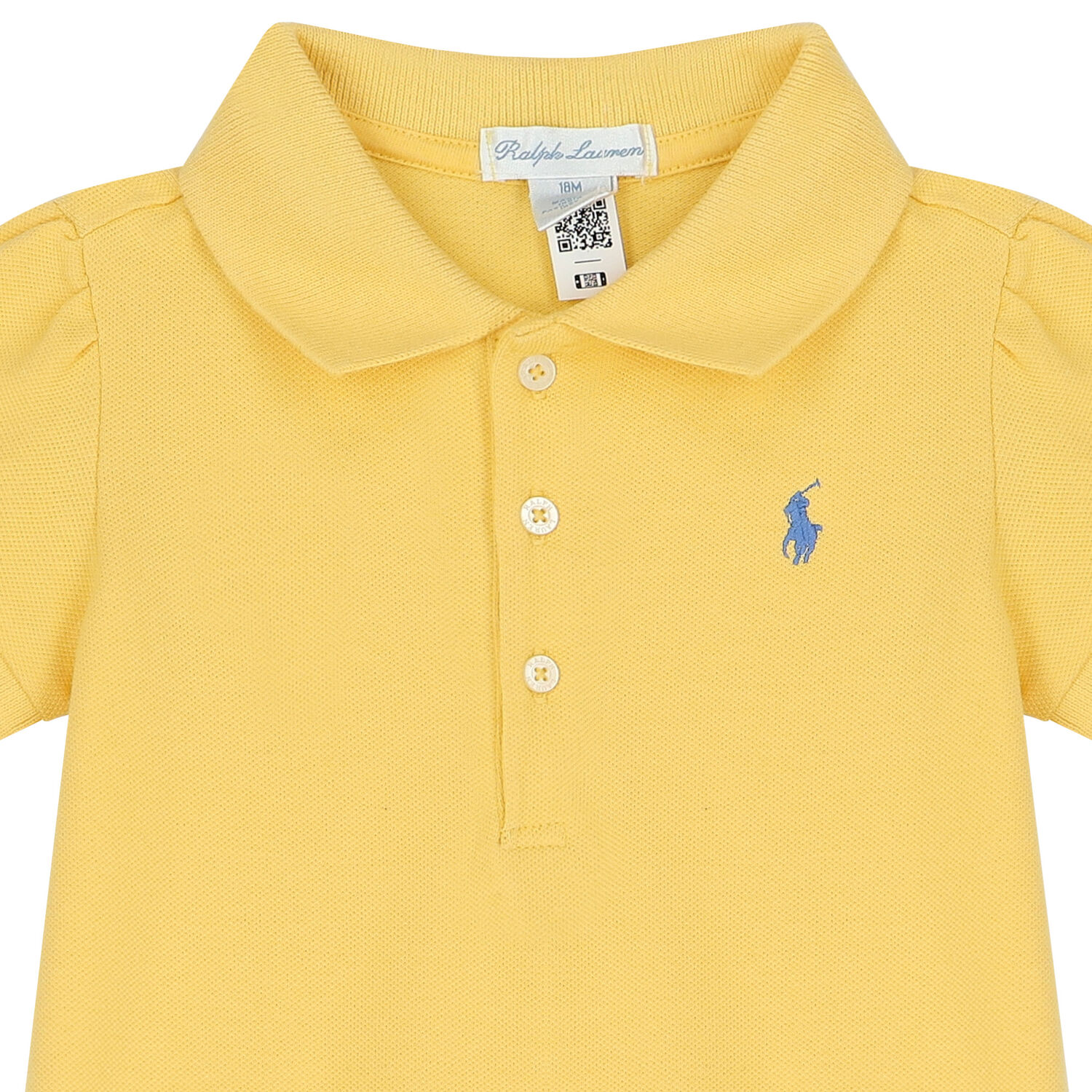 Baby Girls Yellow Logo Polo Dress Set, 1, hi-res