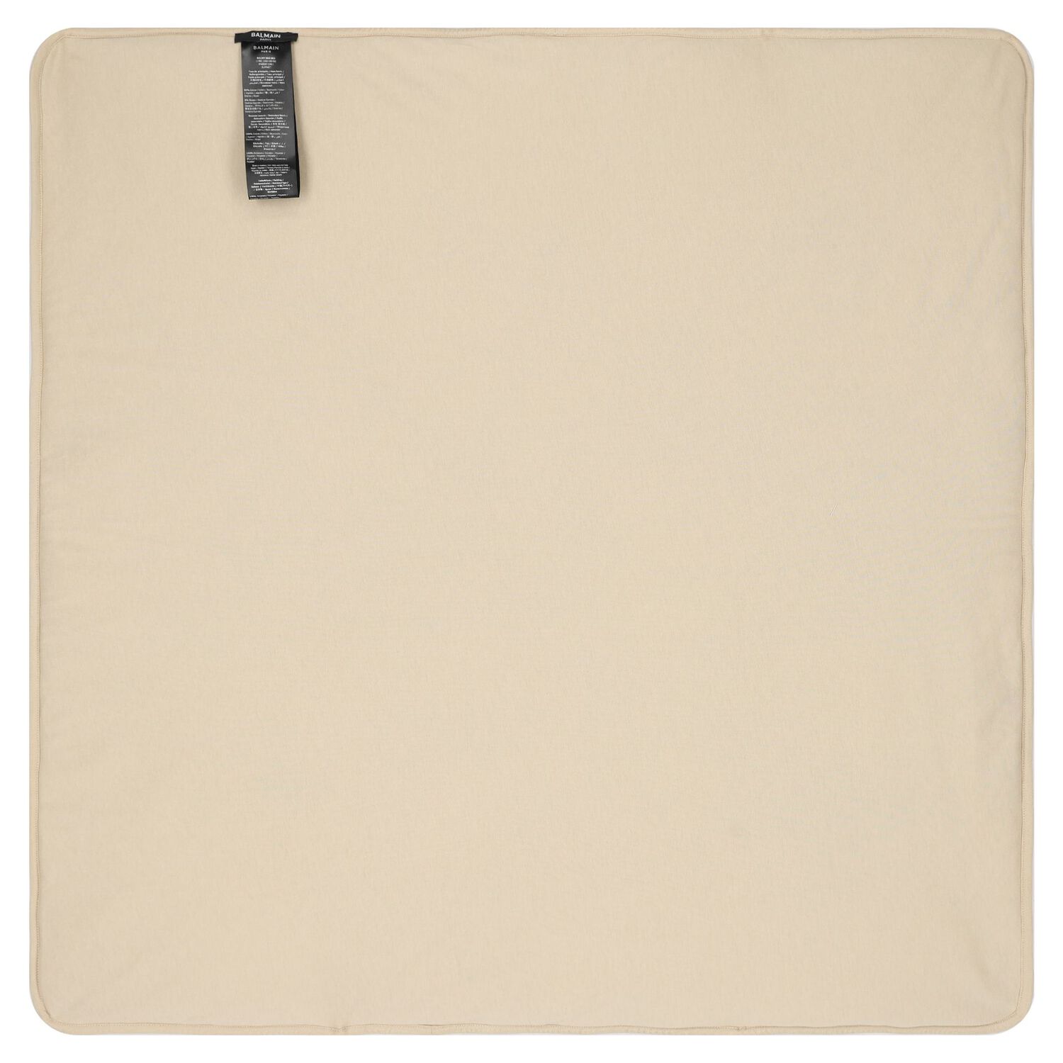 بطانية أطفال بالشعار باللون البيج والأسود, 1, hi-res