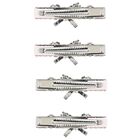 مشابك شعر مزينة بفيونكة باللون وردية للبنات (عبوة من 4 قطع), 1, hi-res