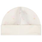Baby Girls Ivory Heart Logo Hat, 1, hi-res