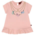 Younger Girls Pink Logo Leggings Set, 1, hi-res