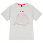 طقم شورت أولاد بالشعار باللون الرمادي و الأسود , 1, hi-res