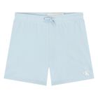 Younger Boys Blue Cotton Logo Shorts Set, 1, hi-res