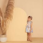 Girls Blue & Rose Gold Dress, 1, hi-res