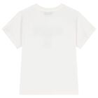 White Teddy Bear Logo T-Shirt, 1, hi-res