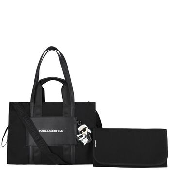 Black Ikonik Karl Baby Changing Bag