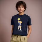 Boys Navy Blue Polo Bear T-Shirt, 1, hi-res