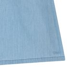 Girls Denim Blue Ruffled Dress, 1, hi-res