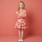 Girls Pink Floral Dress , 1, hi-res
