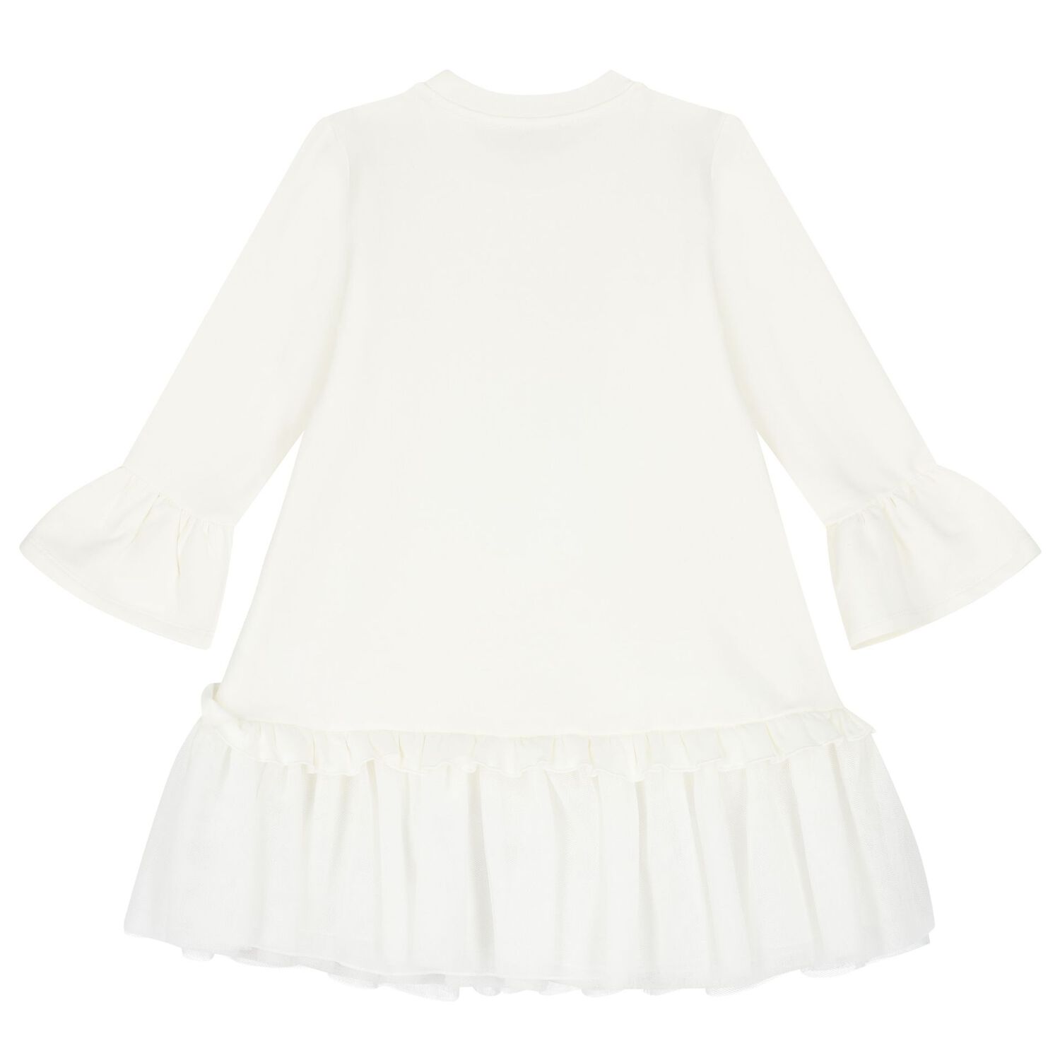 Girls Ivory Disney Logo Dress, 1, hi-res image number null