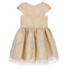 فستان عيد بروكاد باللون الذهبي, 1, hi-res