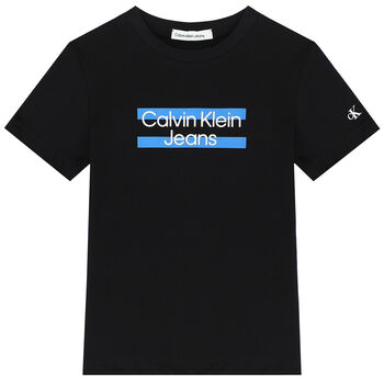 Boys Black Logo T-Shirt