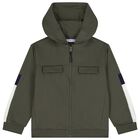 طقم رياضي أخضر وأبيض للأولاد (3 قطع), 2, hi-res