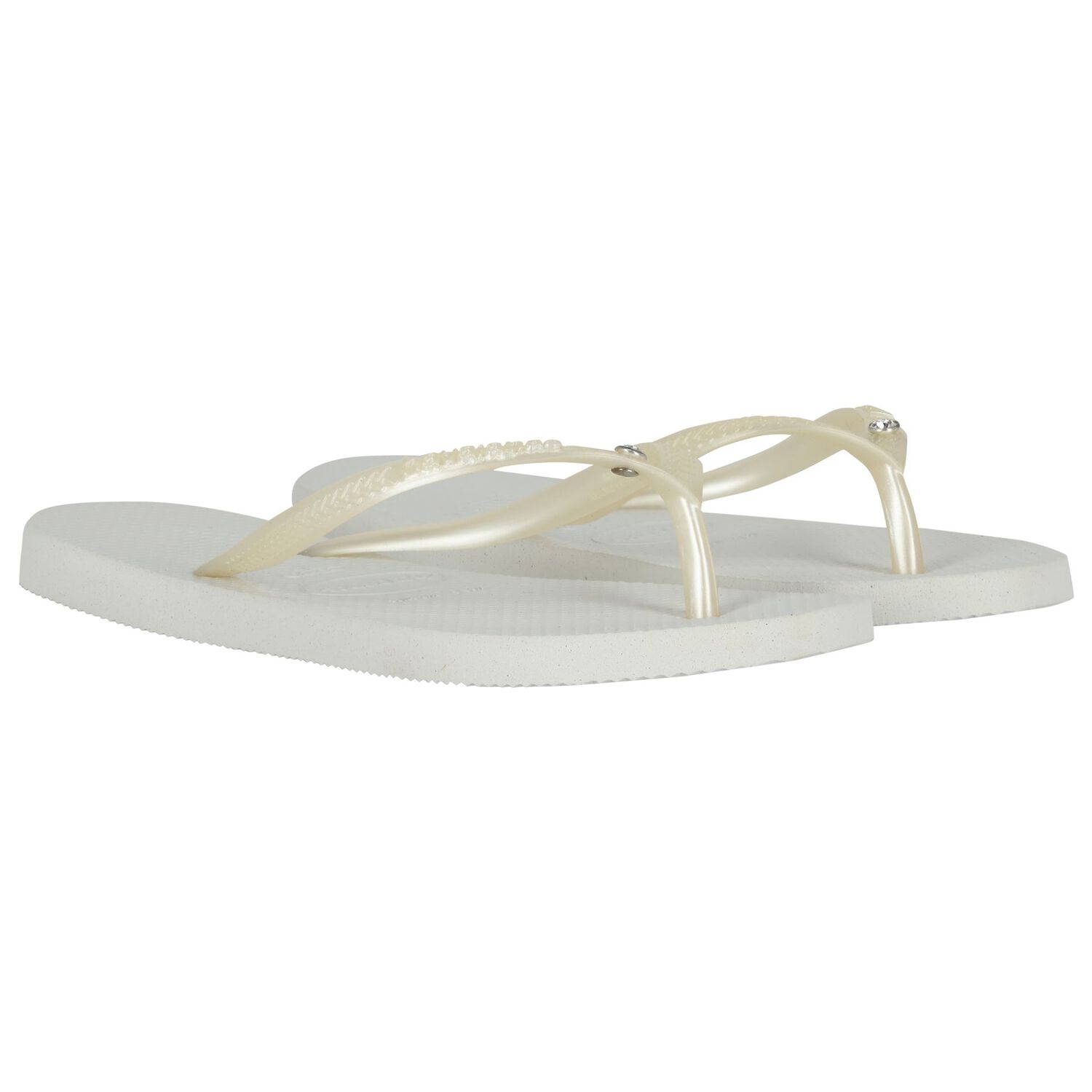 Girls Grey Logo Flip Flops, 2, hi-res