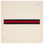 Ivory Web Striped Baby Blanket, 1, hi-res