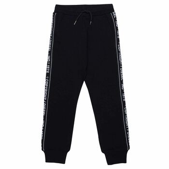 Boys Black Logo Joggers