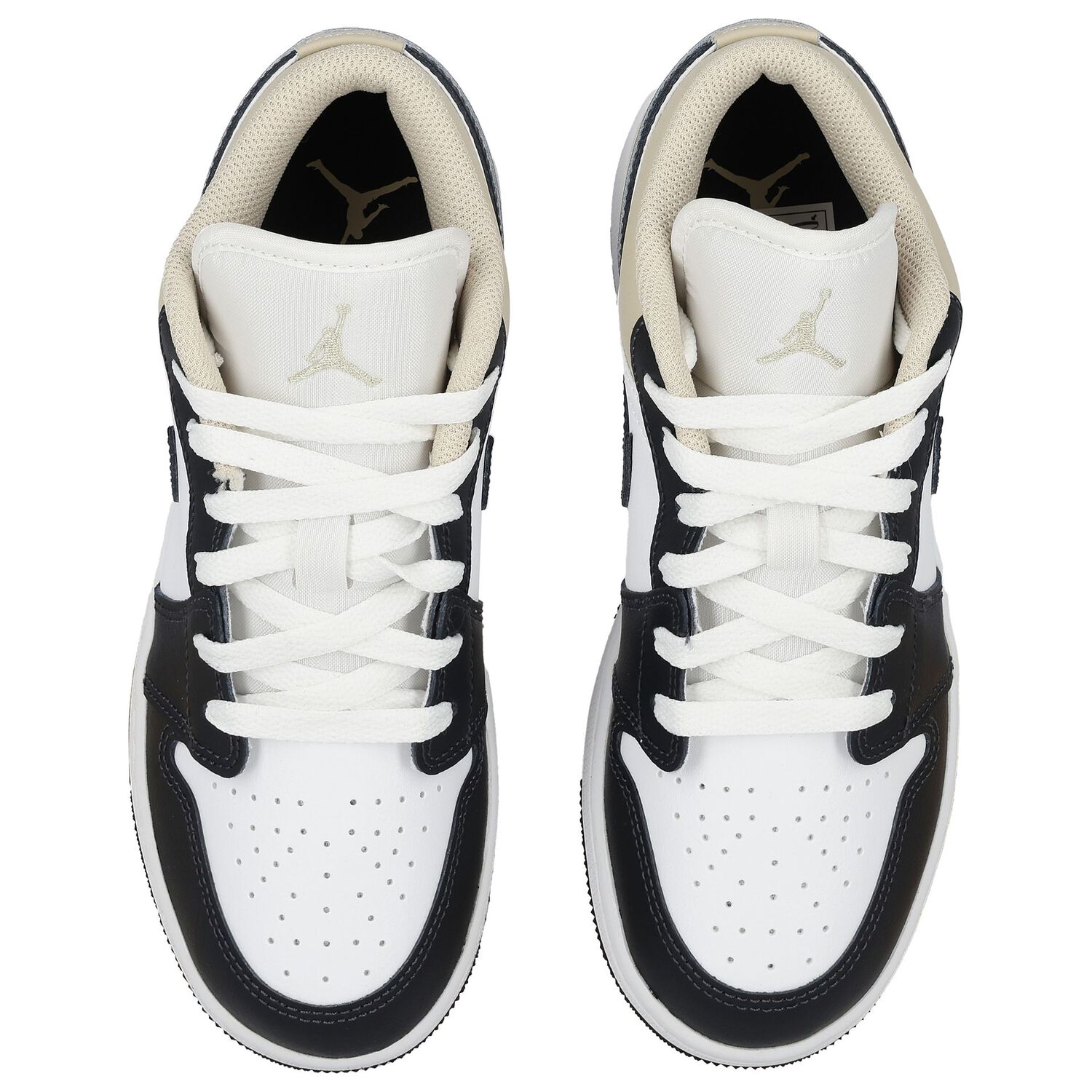 Black, White & Ivory Air Jordan 1 Low Trainers, 4, hi-res