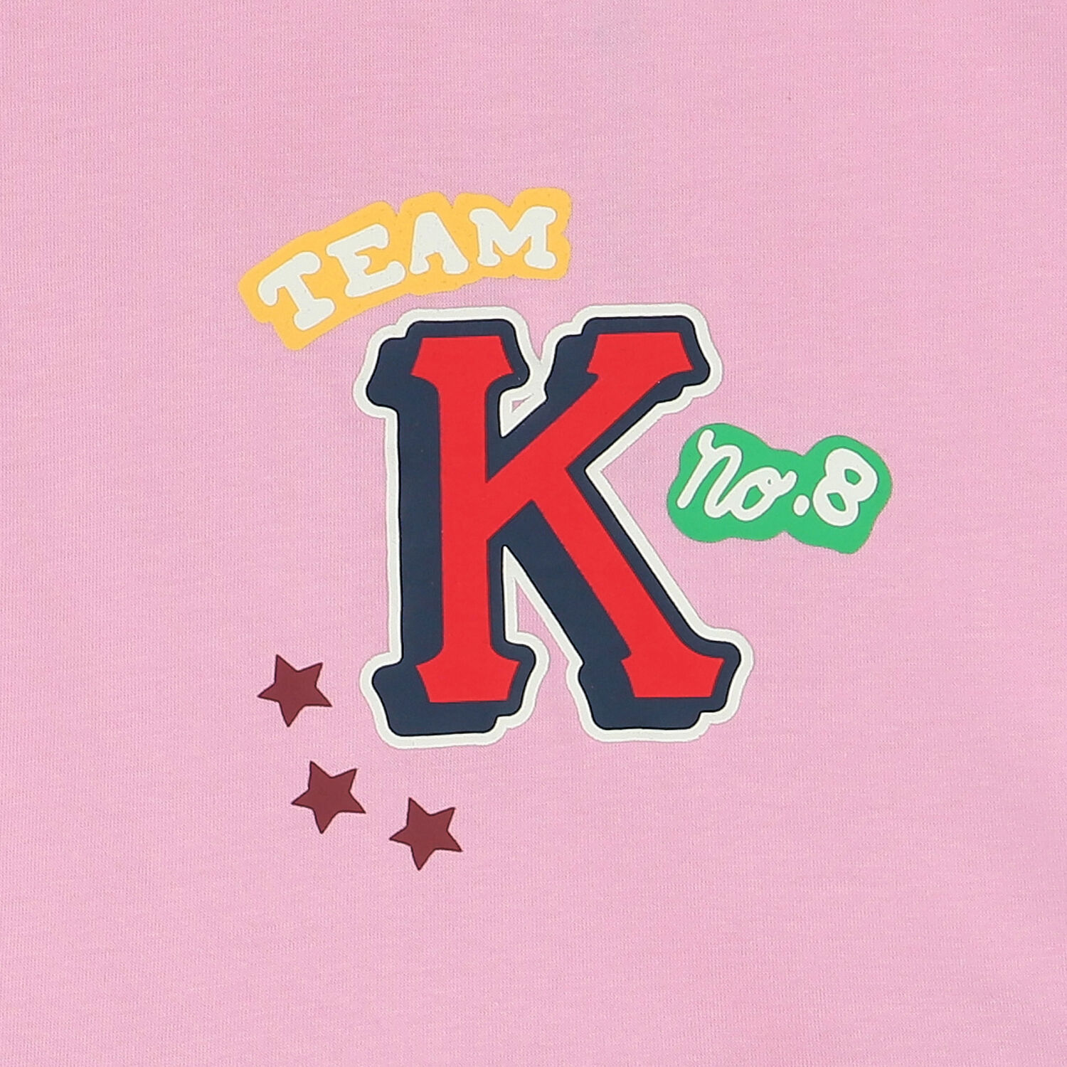 فستان بالشعار باللون الزهري والأحمر, 1, hi-res