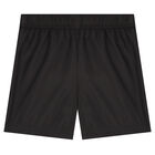 Boys Black Teddy Bear Logo Swim Shorts, 1, hi-res