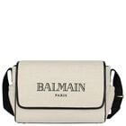 Beige Logo Baby Changing Bag, 1, hi-res