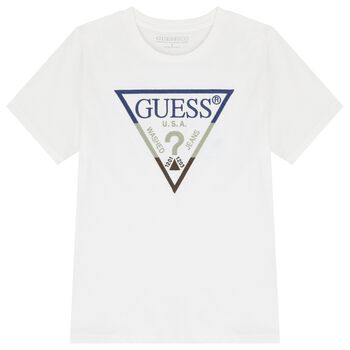 Boys White Logo T-Shirt