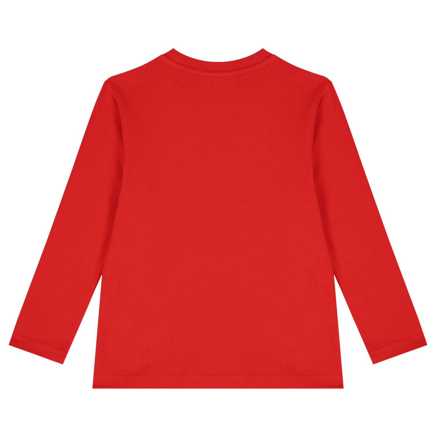 Boys Red Logo Long Sleeve Top, 2, hi-res
