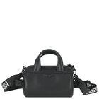 Girls Black Faux Leather Handbag, 1, hi-res