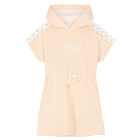 Girls Pink Logo Dress, 1, hi-res