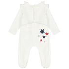 Baby Girls Ivory Mouse Babygrow, 1, hi-res