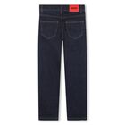 Boys Navy Blue Denim Jeans, 1, hi-res