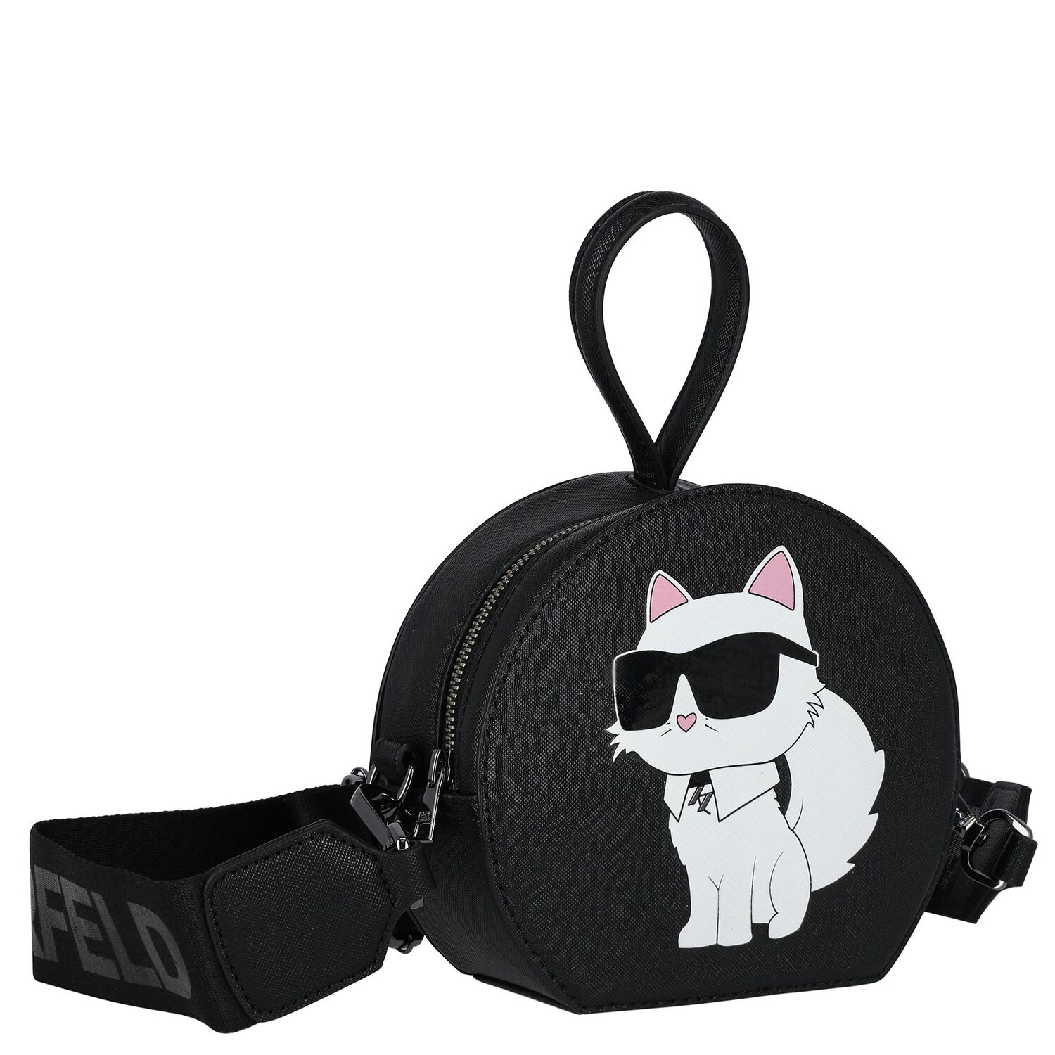 Girls Black Choupette Handbag, 1, hi-res image number null