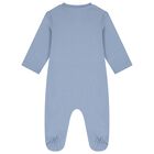 Baby Boys Beige & Blue Babygrows ( 2-Pack ), 2, hi-res