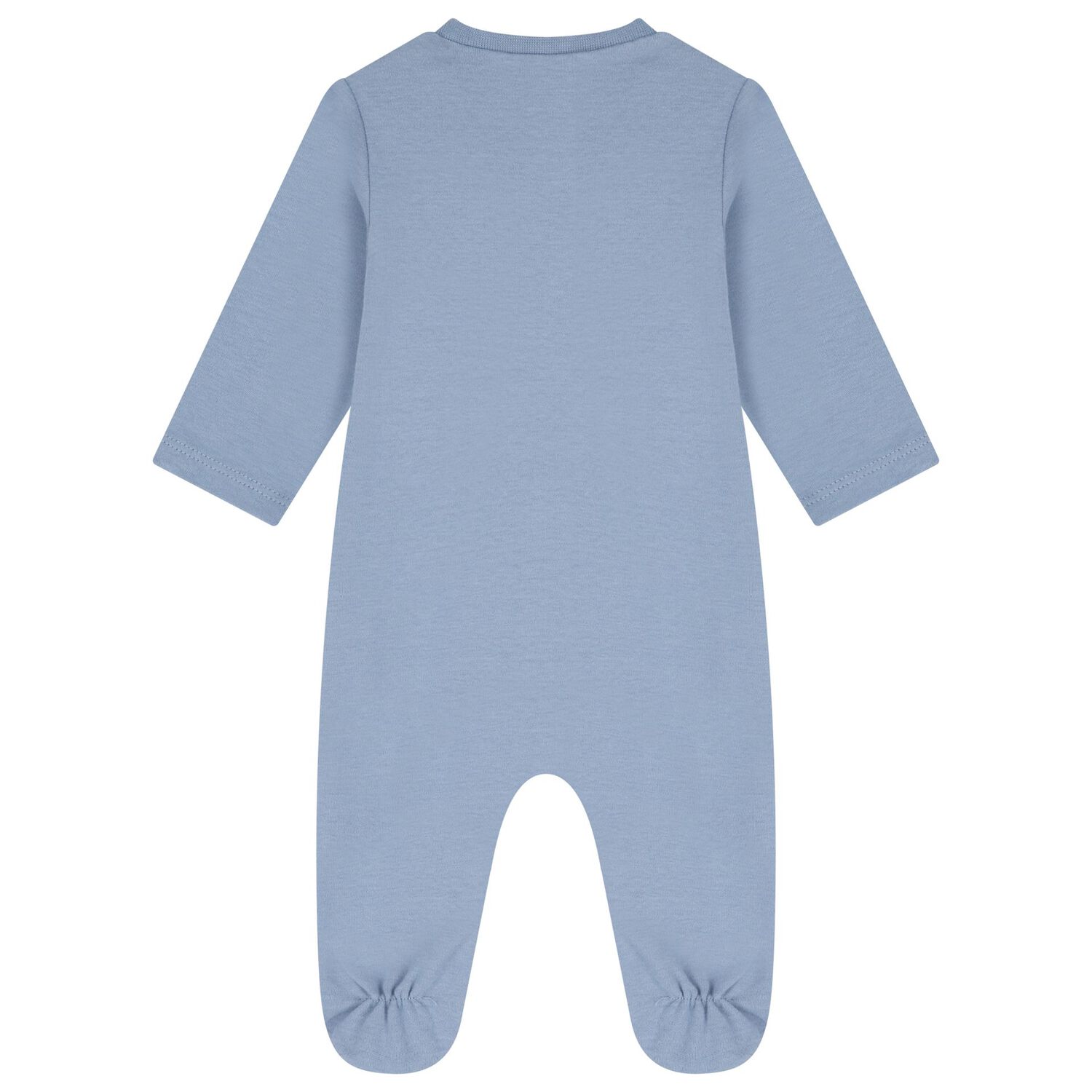 Baby Boys Beige & Blue Babygrows ( 2-Pack ), 2, hi-res