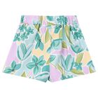 Girls Multi-Coloured Floral Shorts, 3, hi-res