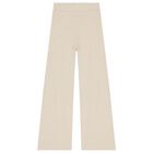 Girls Beige Trouser Set, 1, hi-res