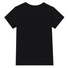 تيشيرت بالشعار باللون الأسود للأولاد, 1, hi-res