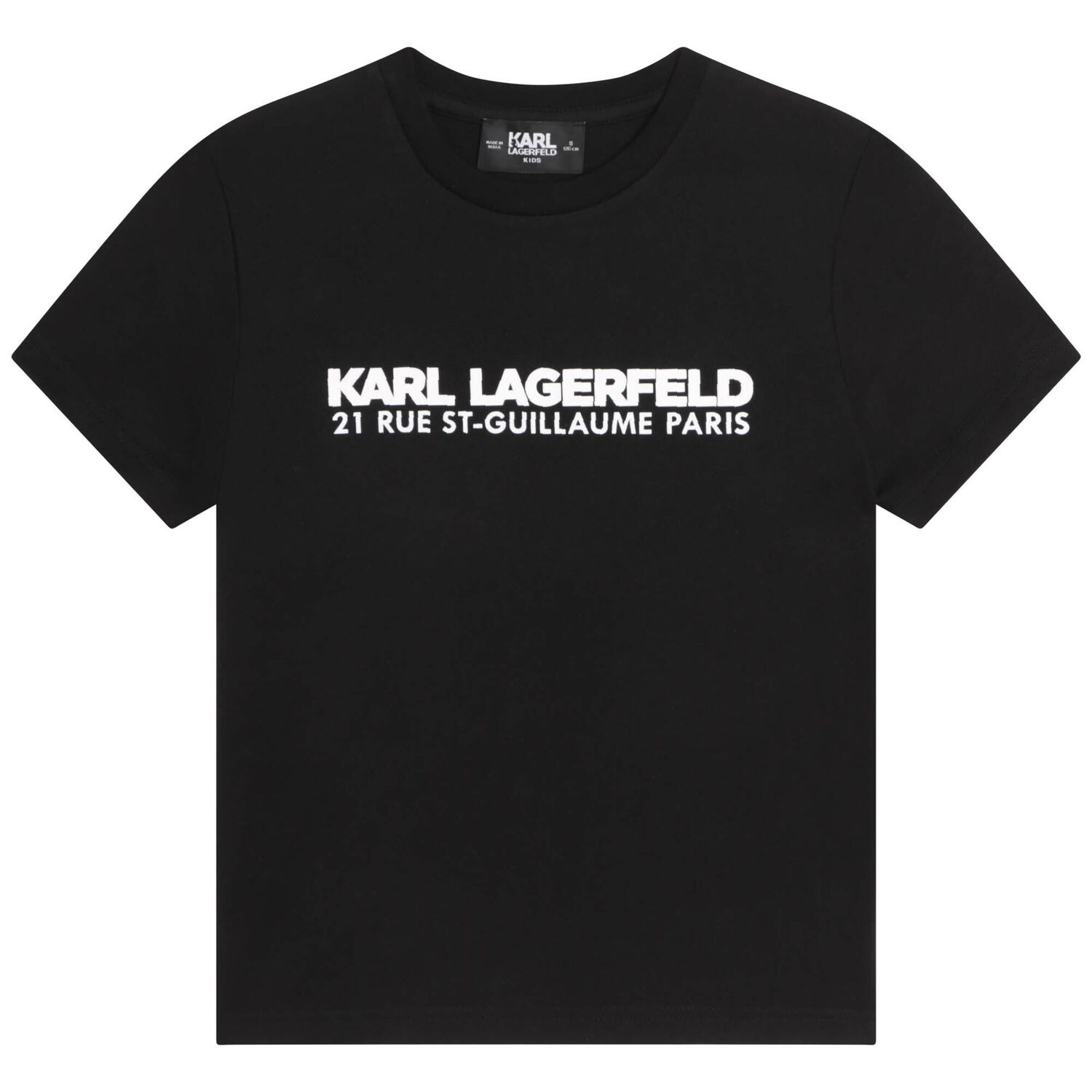 Boys Black Logo T-Shirt, 1, hi-res