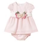 Baby Girls Pink Flower Dress Set, 1, hi-res