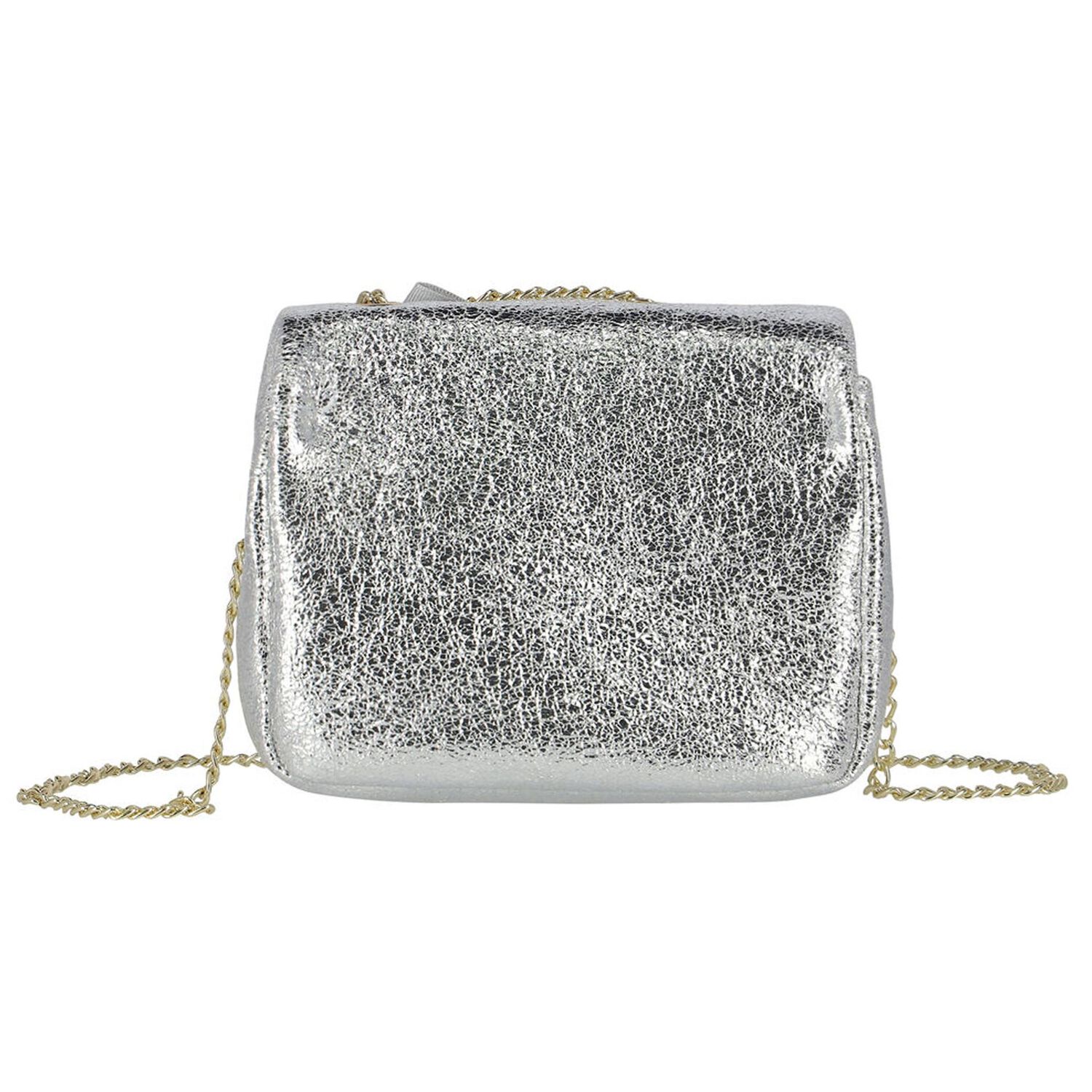 Girls Silver Bow Handbag, 1, hi-res image number null