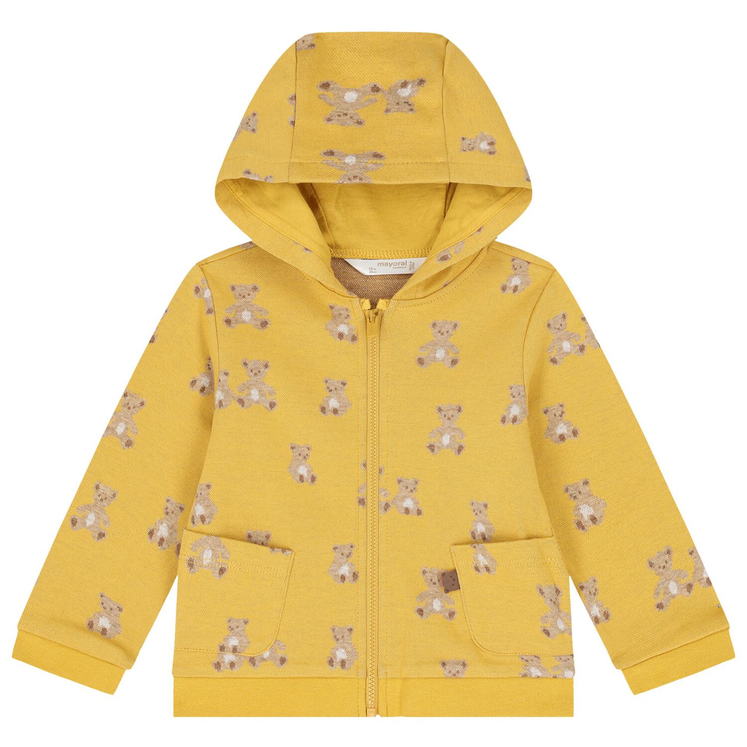 Baby Boys Yellow, Ivory & Beige Tracksuit (3 Piece), 1, hi-res