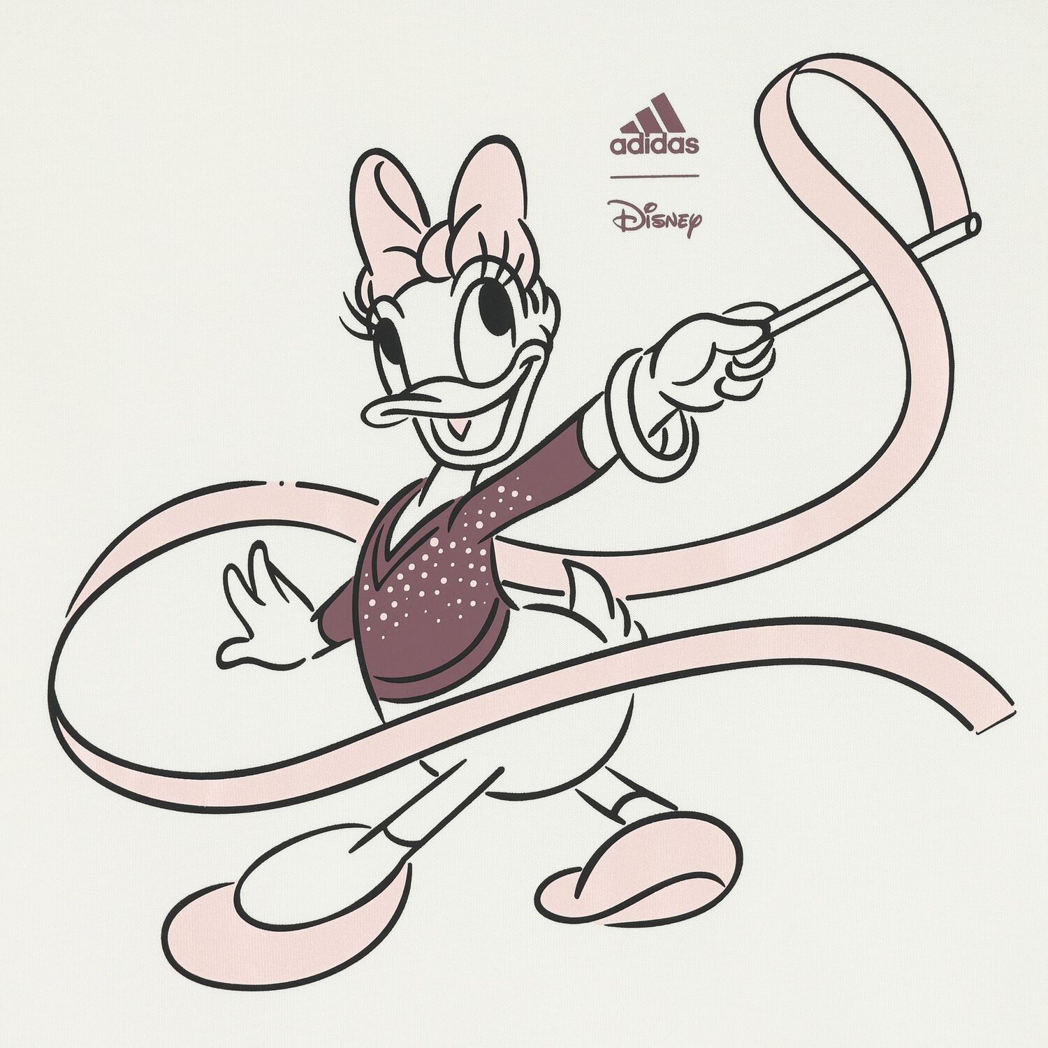 Girls Ivory & Purple Daisy Duck Logo Leggings Set, 1, hi-res image number null