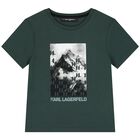 Boys Green Logo T-Shirt, 1, hi-res