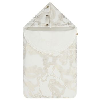 عش خريطة جغرافية أبيض وذهبي للفتيات الصغيرات