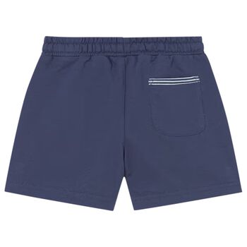 Younger Boys Navy Blue Hippo Shorts