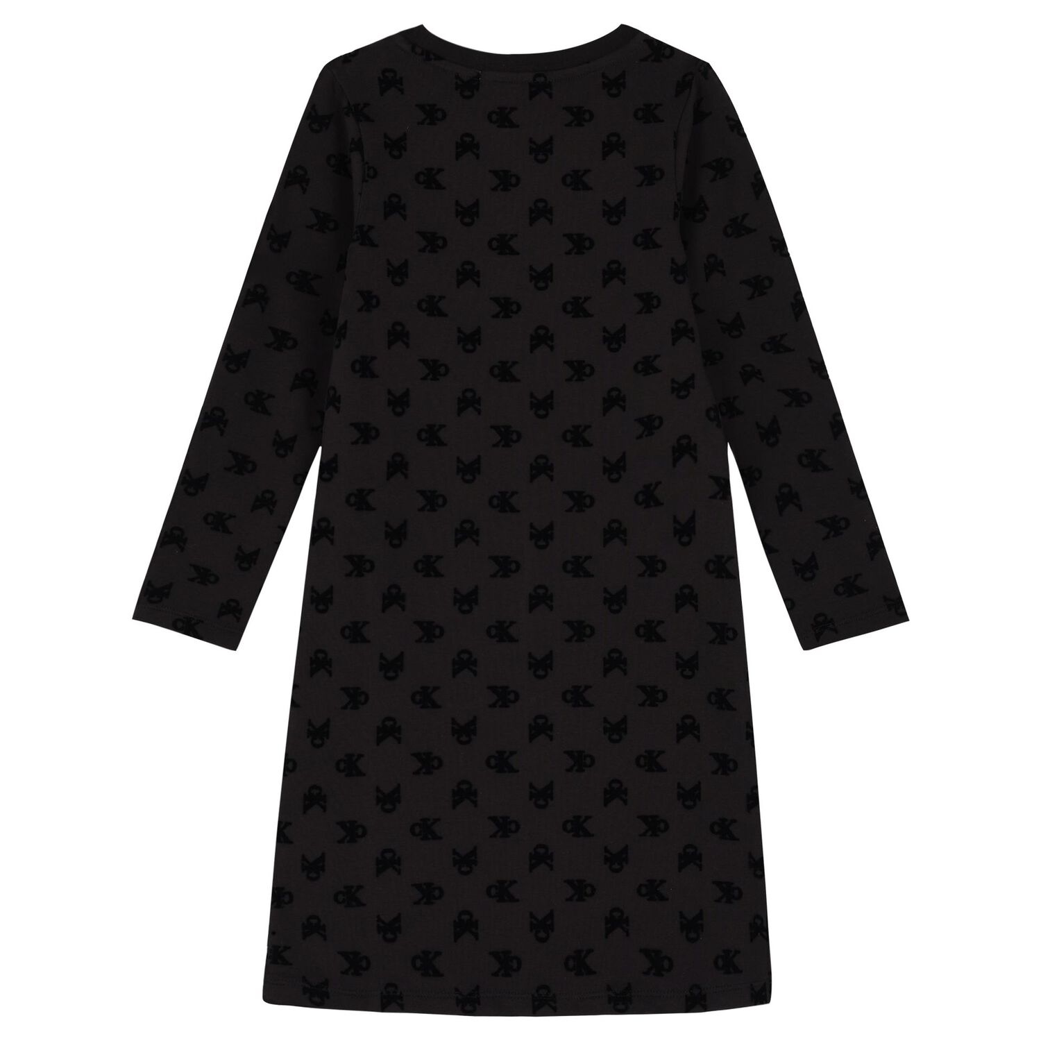 Girls Black Logo Dress, 1, hi-res image number null