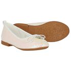 Girls Ivory Glitters Ballerina Shoes, 1, hi-res