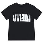 Boys Black Logo T-Shirt, 1, hi-res