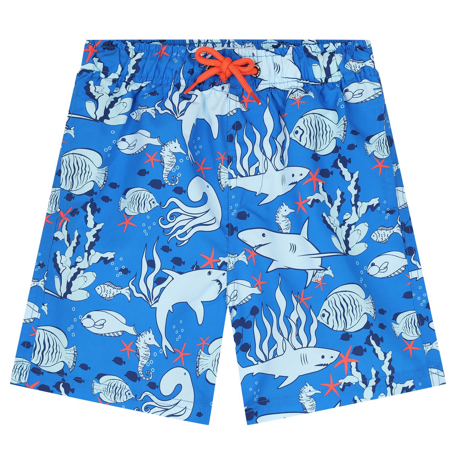 Boys Blue Swim Shorts, 1, hi-res image number null